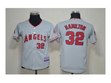 youth mlb jerseys los angeles angels #32 hamilton grey(cool base) youth mlb jerseys los angeles angels #32 hamilton grey(cool base)
