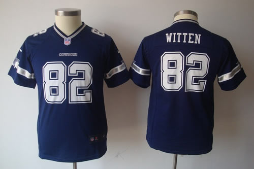 Youth NEW Dallas Cowboys 82 jason witten blue Jerseys