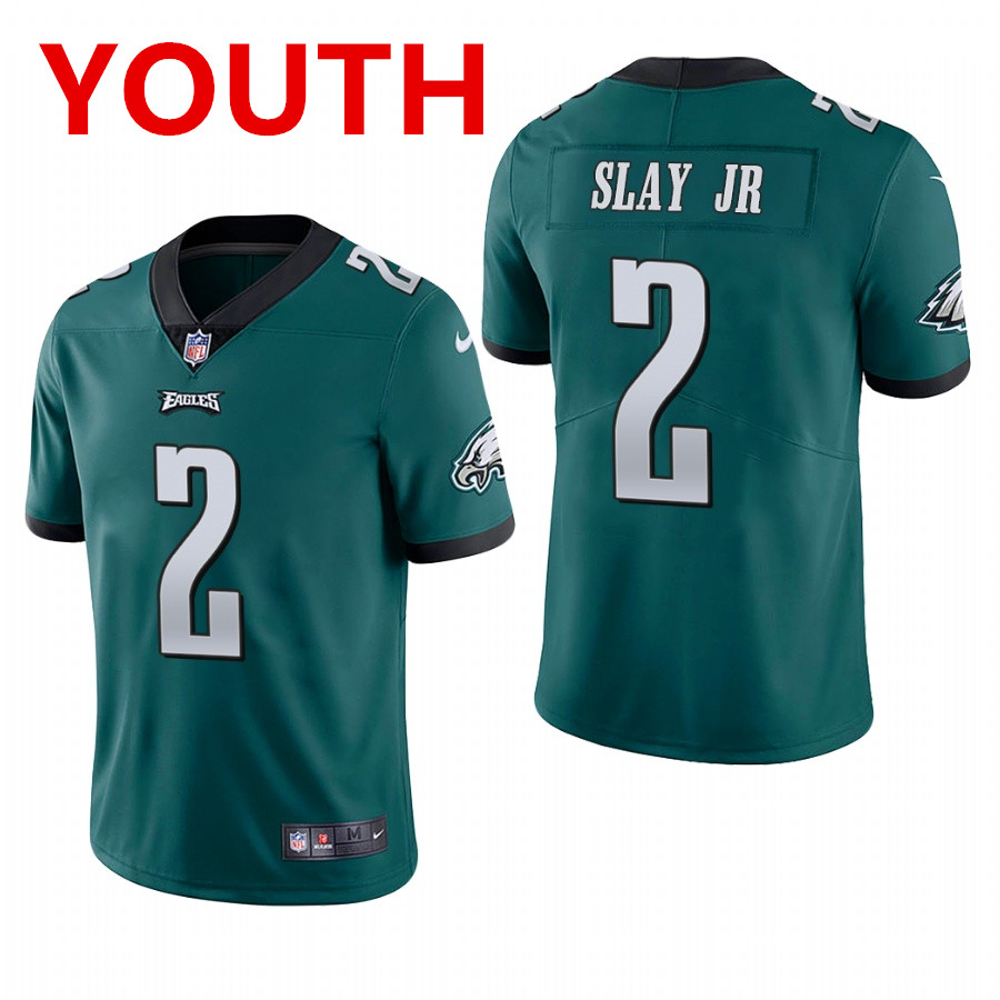 youth philadelphia eagles #2 darius slay jr. midnight green vapor limited Nike jersey youth philadelphia eagles #2 darius slay jr. midnight green vapor limited Nike jersey