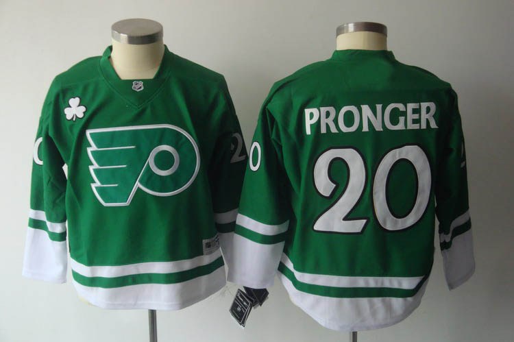 youth philadelphia flyers #20 pronger green(2011) youth philadelphia flyers #20 pronger green(2011)