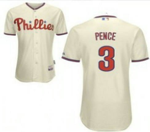 youth philadelphia phillies3 hunter pence jersey cream
